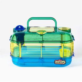 img 2 attached to 🐹 Kaytee CritterTrail Portable Travel Habitat, Blue, Small