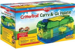 img 4 attached to 🐹 Kaytee CritterTrail Portable Travel Habitat, Blue, Small
