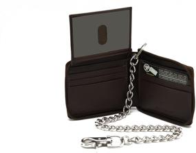 img 2 attached to 🎅 Stylish Stainless Christmas Men's Accessories: Blocking Texture Zip Around Wallets, Card Cases & Money Organizers