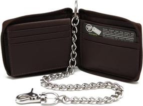 img 3 attached to 🎅 Stylish Stainless Christmas Men's Accessories: Blocking Texture Zip Around Wallets, Card Cases & Money Organizers