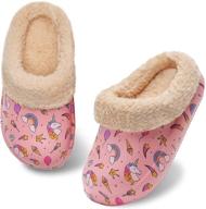 soft & warm kids' slippers: plush-lined, lightweight, non-slip indoor/outdoor shoes for boys & girls logo