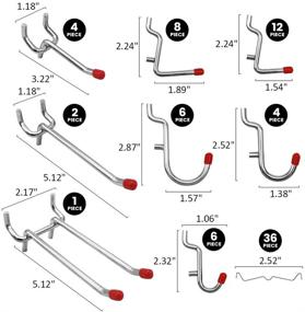 img 1 attached to 🔧 Optimized Workbench Organizer: Assortment of Pegboard Accessories