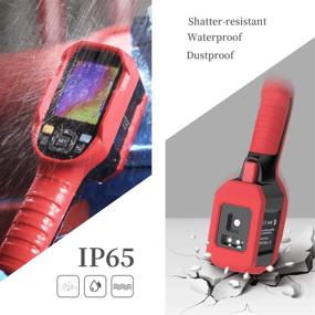 img 1 attached to 220 x 160 IR Infrared Thermal Imager Camera: Handheld, Rechargeable, with Temperature Automatic Tracking, 3.5” LCD Display, 5 Colors Palette, and LED Light