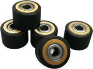 🎯 high-quality 5pcs pinch roller for roland gcc liyu rabit pcut mimaki graphtec iolion cutter plotter - 4x10x16 dimensions logo