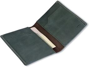 img 1 attached to EUCALYPTUS Leather Wallet with Stitching and RFID Blocking Technology