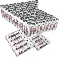 100-пакет polaroid extreme bulk combo из 60 батареек типа aa и 40 батареек типа aaa щелочного типа - ассортированный набор разнообразия. логотип