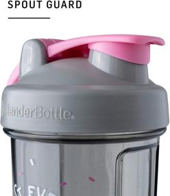 img 1 attached to BlenderBottle Foodie Shaker Bottle Pro Series - 24-Ounce, Donut Ever Give Up: For Perfect Protein Shakes and Pre Workouts