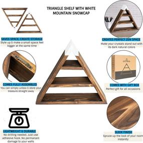 img 3 attached to TheHomeNudge Triangle Shelf Crystals Curiosities