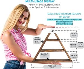 img 2 attached to TheHomeNudge Triangle Shelf Crystals Curiosities