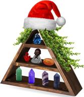 thehomenudge triangle shelf crystals curiosities logo