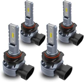 img 4 attached to Powerful 9005/HB3 9006/HB4 LED Headlight Bulbs Combo: Super Brightness, 6500K Cool White Light, Wireless High/Low Beam Conversion Kit, IP67 Waterproof - 4 Pcs Included