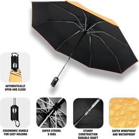 img 3 attached to ☂️ Portable Automatic Windproof Backpack with Umbrella