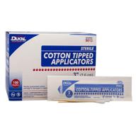🩺 dukal cotton tipped applicators 3 inch pack of 200 - sterile swabsticks for medical applications - latex-free and single use - 100% cotton tip - wood shaft - [specific brand/product] review and buying guide logo