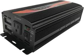 img 1 attached to KRXNY 1000W Pure Sine Wave Car Power Inverter Converter 12V DC to 110V 120V AC 60HZ - LED Display Included