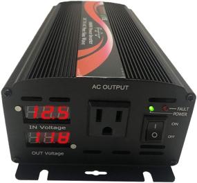 img 4 attached to KRXNY 1000W Pure Sine Wave Car Power Inverter Converter 12V DC to 110V 120V AC 60HZ - LED Display Included