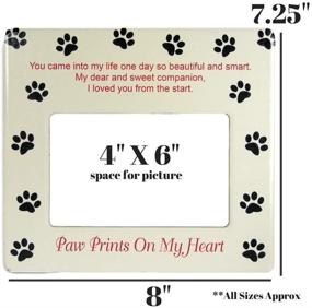 img 2 attached to 🐾 Memorial Pet Picture Frame: Cherish the Memory of Your Beloved Dog or Cat with Pawprint Keepsake by BANBERRY DESIGNS