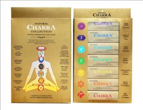 img 1 attached to 🌿 Premium AYURVEDIC 7 Chakra Incense Sticks Collection Set | Natural Sticks for Human Body | 7 Packs of 15 Sticks Each