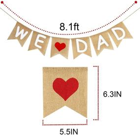 img 3 attached to 🎉 Burlap Father's Day Banner Garland: Rustic Decorations & Gift from Son/Daughter. Party Supplies, Family Photos Props