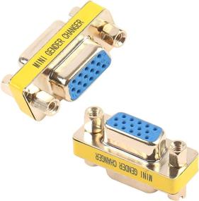 img 2 attached to Benfei 2-Pack VGA Coupler: HD15 Female to Female Adapter with Gold-Plated Cord – Enhance VGA/SVGA Connection