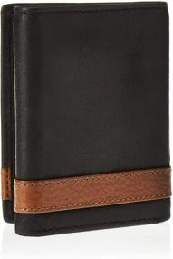 img 3 attached to 👛 Fossil Men's Brown Leather Trifold Wallet - Wallets, Card Cases & Money Organizers