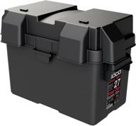 ⚓️ надежная защита для морских, домов подвижного типа, кемперов и аккумуляторов для прицепов: noco hm327bks батарейный ящик с креплением для аккумуляторов группы 27 цвета черный. logo