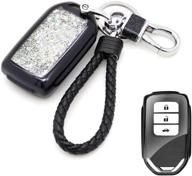 🔑 stylish and durable senauto quicksand full protect key fob cover for honda civic accord crv hrv pilot odyssey (black) logo