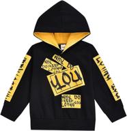 👶 boys' clothing: fashionable toddler pullover hooded sweatshirts in activewear hoodies & sweatshirts logo