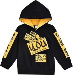 img 4 attached to 👶 Boys' Clothing: Fashionable Toddler Pullover Hooded Sweatshirts in Activewear Hoodies & Sweatshirts