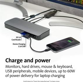 img 1 attached to 🔌 High-performance Thunderbolt 3 Dock for MacBooks (OS 10.14 and Later) and Thunderbolt 3-Enabled Windows Laptops (Lenovo, Dell, HP, Acer, Asus, MSI, Razer, and More)