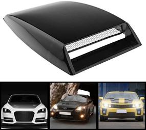 img 2 attached to Enhance Performance with VORCOOL Universal Car Hood Scoop - Silver