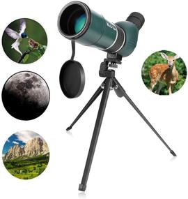 img 3 attached to 🔭 MaxUSee 20-60x60 Zoom HD Spotting Scope Bundle: Tripod, Bag & Phone Adapter - Ideal for Target Shooting, Hunting, Bird Watching, Wildlife, Scenery & Moon Viewing