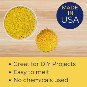 img 1 attached to 🐝 1lb of Pure & Natural Triple-Filtered Yellow Beeswax Pellets - Ideal for DIY and Cosmetic Grade. Perfect for Full Sunflower Moon Projects!