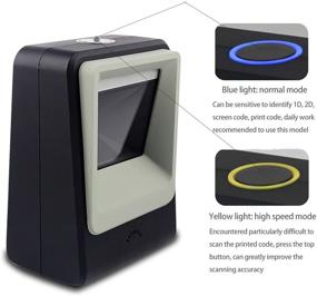 img 1 attached to 📱 Сканер штрих-кода Symcode Omnidirectional 2D QR USB: Бесплатное автоматическое устройство для считывания мобильной оплаты и сканирования экрана компьютера.