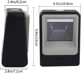 img 3 attached to 📱 Сканер штрих-кода Symcode Omnidirectional 2D QR USB: Бесплатное автоматическое устройство для считывания мобильной оплаты и сканирования экрана компьютера.