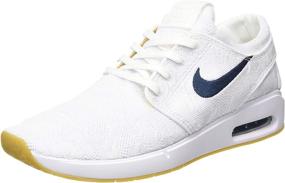 img 4 attached to 🔵 Nike Stefan Janoski White Obsidian Celestial Gold: A Sleek and Stylish Skateboarding Shoe