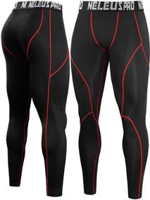 img 1 attached to Neleus Running Leggings Athletic Compression Men's Clothing and Active