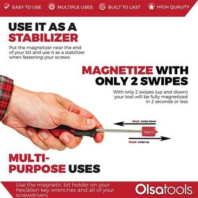 img 3 attached to Bit Magnetizer Ring And Demagnetizer By Olsa Tools Power & Hand Tools for Power Tool Parts & Accessories