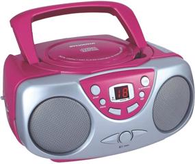 img 4 attached to 🎶 Enhance Your Music Experience with the Sylvania SRCD243 Portable CD Player and AM/FM Radio Boombox in Stunning Pink