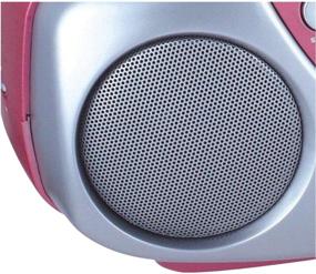 img 2 attached to 🎶 Enhance Your Music Experience with the Sylvania SRCD243 Portable CD Player and AM/FM Radio Boombox in Stunning Pink