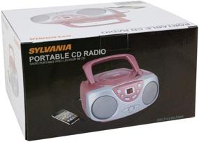 img 1 attached to 🎶 Enhance Your Music Experience with the Sylvania SRCD243 Portable CD Player and AM/FM Radio Boombox in Stunning Pink