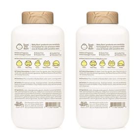 img 3 attached to Organic Baby Bum Bubble Bath - Gentle & Tear-Free Foaming Bubble Bath for Sensitive Skin with Soothing White Ginger Extract, Natural Fragrance - Gluten Free, Vegan, 12 FL OZ (2 Pack)