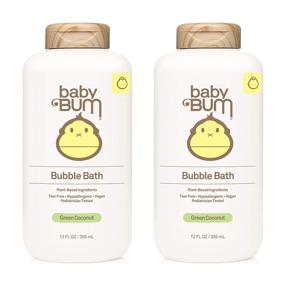 img 4 attached to Organic Baby Bum Bubble Bath - Gentle & Tear-Free Foaming Bubble Bath for Sensitive Skin with Soothing White Ginger Extract, Natural Fragrance - Gluten Free, Vegan, 12 FL OZ (2 Pack)