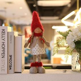 img 3 attached to 🎅 LARLIFE Swedish Handmade Christmas Gnome Figurines - Valentine's & Xmas Boys/Girls Decoration - Santa Claus
