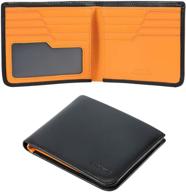 👜 minimalist calfskin leather wallets with rfid blocking logo