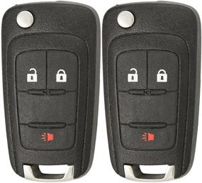 img 4 attached to 🔑 Keyless2Go OHT01060512 Keyless Remote Replacement - 3 Button Flip Car Key Fob (2 Pack)