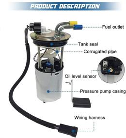 img 1 attached to 🔧 Замена топливного насоса высокого качества с передающим блоком (E3549M) для Chevy Trailblazer L6-4.2L (2002-2004) и GMC Envoy XL V8-5.3L (03-04)