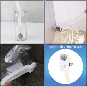 img 3 attached to 🪟 MANGZ 8Pcs Magic Window Cleaning Brush Set - Ultimate Tool for Spotless Window Surfaces and Tricky Spaces