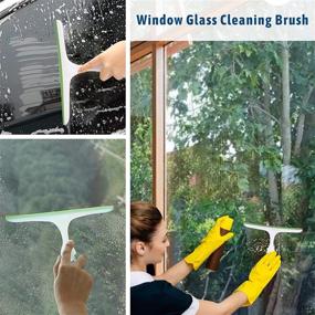 img 2 attached to 🪟 MANGZ 8Pcs Magic Window Cleaning Brush Set - Ultimate Tool for Spotless Window Surfaces and Tricky Spaces