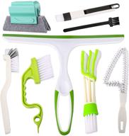 🪟 mangz 8pcs magic window cleaning brush set - ultimate tool for spotless window surfaces and tricky spaces logo