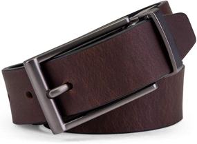 img 2 attached to 👦✨ Leather Reversible Belt for Boys - Timberland Boys' Accessories